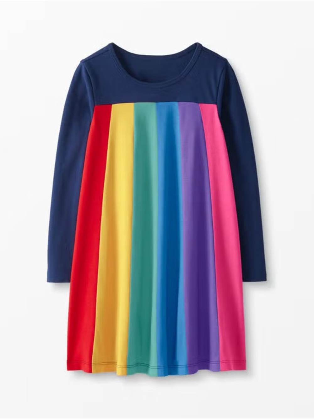 Hanna Andersson Rainbow Swing Dress Size 8
